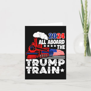 2024 allen aan boord van de Trump-trein VS Amerika Kaart