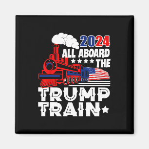 2024 allen aan boord van de Trump-trein VS Amerika Magneet