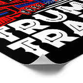 2024 allen aan boord van de Trump-trein VS Amerika Poster (Hoek)