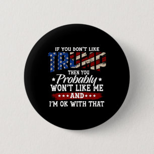 2024 Amerikaanse vlag 4 juli Trump 2024 Ronde Button 5,7 Cm