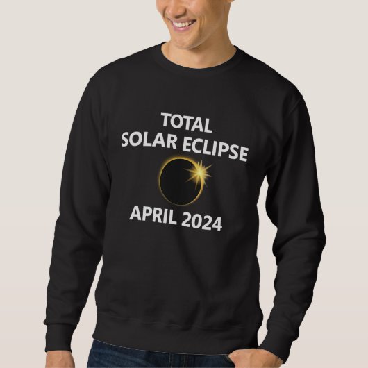 2024 April Solar Eclipse New Hampshire Maine Conne Trui (Voorkant)