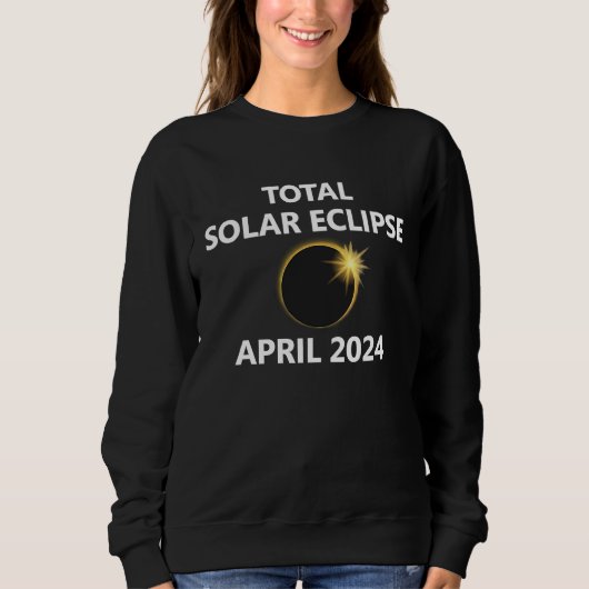 2024 April Solar Eclipse New Hampshire Maine Conne Trui (Voorkant)