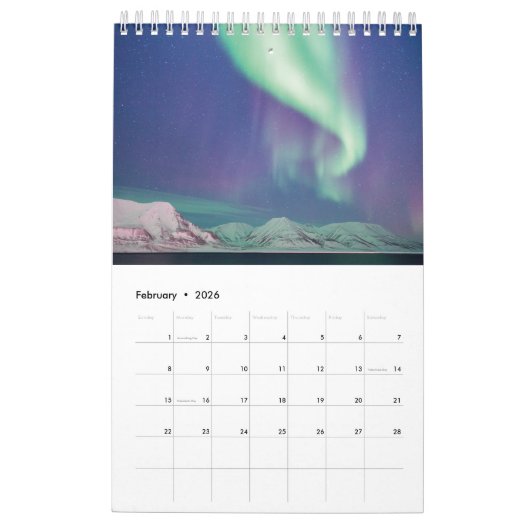 2024 Aurora kalender (Feb 2026)