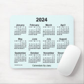 2024 Azure Calendar door Janz Muismat (Met muis)