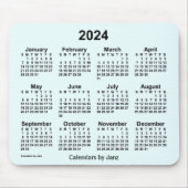 2024 Azure Calendar door Janz Muismat (Voorkant)