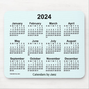 2024 Azure Calendar door Janz Muismat