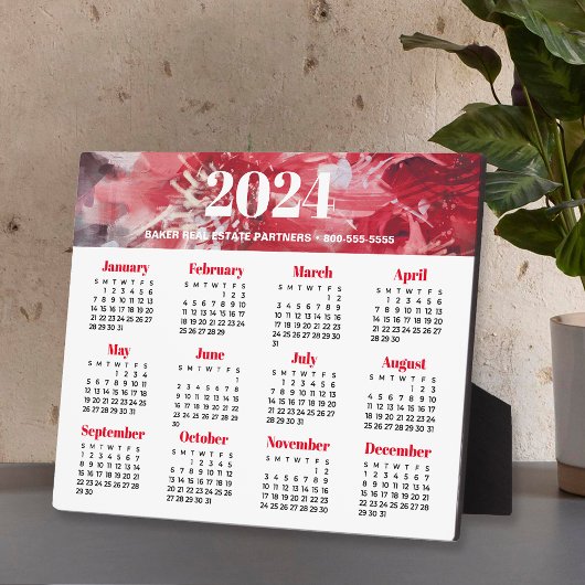 2024 Bedrijfskalender Ezel Plaque Fotoplaat