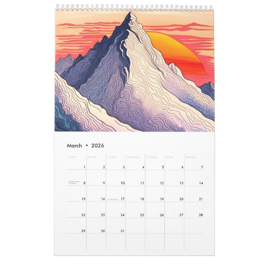 2024 Bergkalender Kalender (Mar 2026)