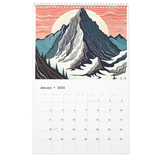 2024 Bergkalender Kalender (Jan 2026)