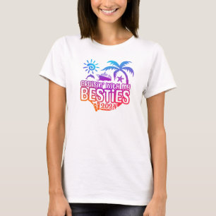 2024 Besties Cruise met cruiseschip T-shirt