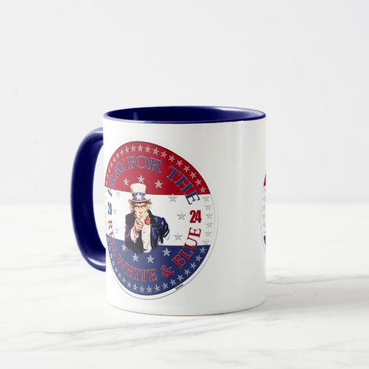 2024 Bid voor de rode, witte en blauwe oom Sam Mok (Voorkant links)