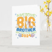 2024 Big Brother Wachten op Baby Kaart (Gele Bloem)