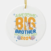 2024 Big Brother Wachten op Baby Keramisch Ornament (Voorkant)