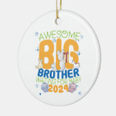 2024 Big Brother Wachten op Baby Keramisch Ornament (Links)