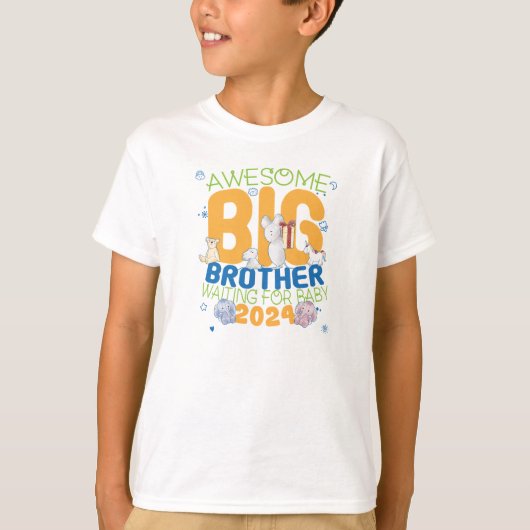 2024 Big Brother Wachten op Baby T-shirt (Voorkant)
