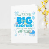 2024 Big Brother Wachten op Nieuwe Baby Kaart (Gele Bloem)