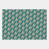 2024 Big Sister Wachten op Baby Schattigee Tijgers Inpakpapier Vel (Voorkant 3)