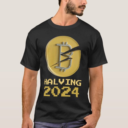 2024 Bitmunt Halving Crypto Cryptocurrency Halveni T-shirt (Voorkant)