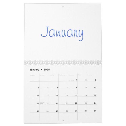 2024 blanco kalender met Feestdagen (Jan 2026)