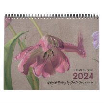 2024 Bloemen Botanische Kunst Kalender
