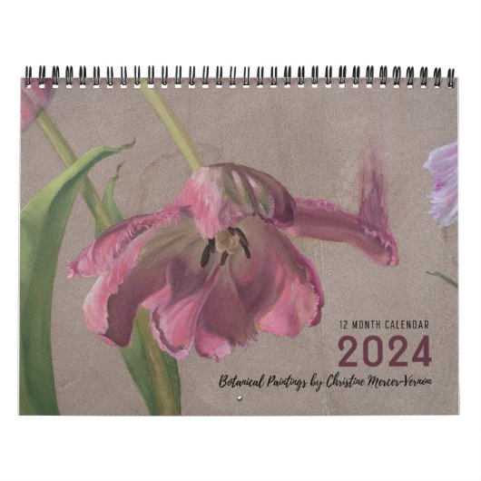 2024 Bloemen Botanische Kunst Kalender (Hoes)