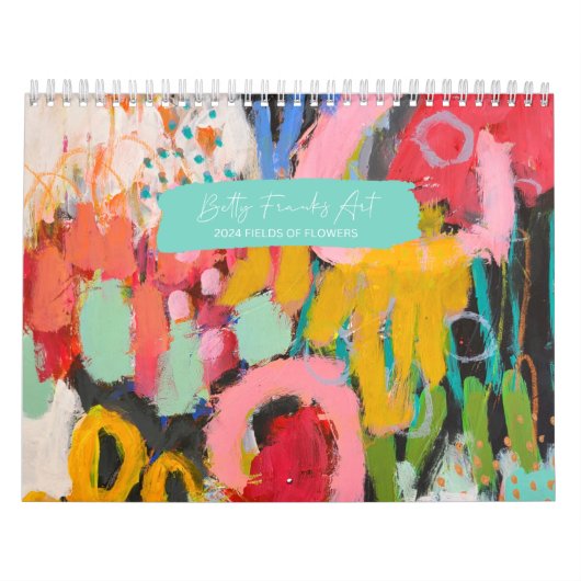 2024 Bloemen Kalender door Betty Franks (Hoes)