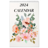 2024 Bloemenkalender Kalender (Hoes)
