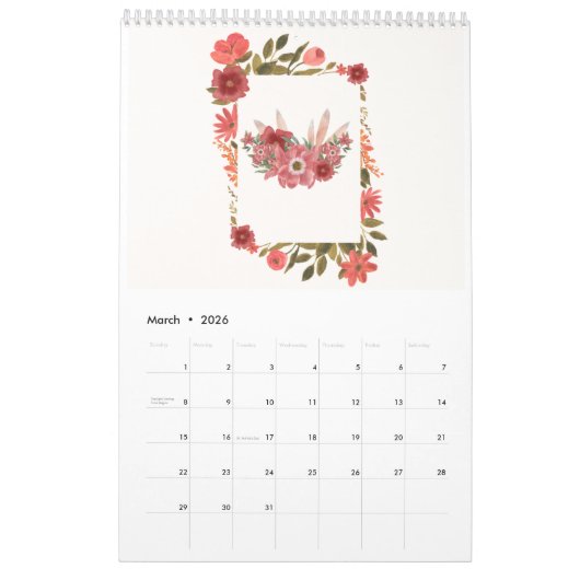 2024 Bloemenkalender Kalender (Mar 2026)