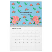 2024 Bloemenkalender met Bijbelverzen Kalender (Feb 2026)