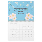 2024 Bloemenkalender met Bijbelverzen Kalender (Jan 2026)