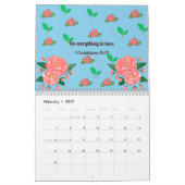 2024 Bloemenkalender met Bijbelverzen Kalender (Feb 2027)