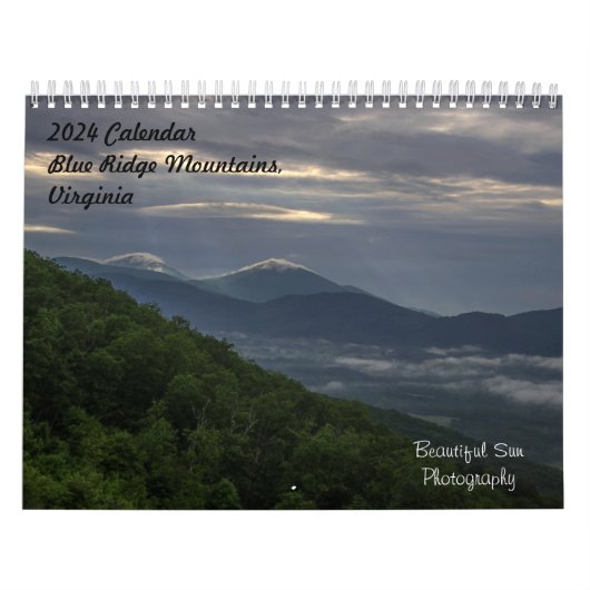 2024 Blue Ridge Mountains Kalender (Hoes)