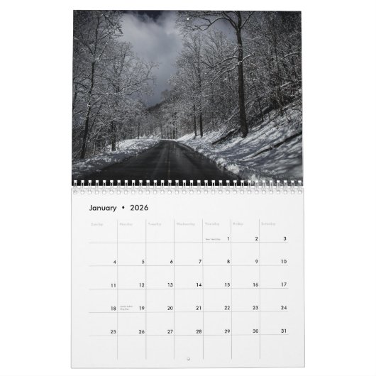 2024 Blue Ridge Mountains Kalender (Jan 2026)