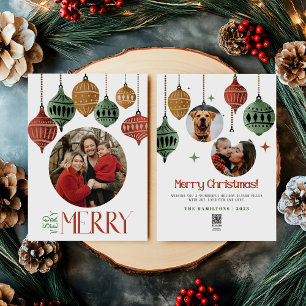 2024 Boho Zo Erg Vrolijk Kerstfeest Familie Kaart