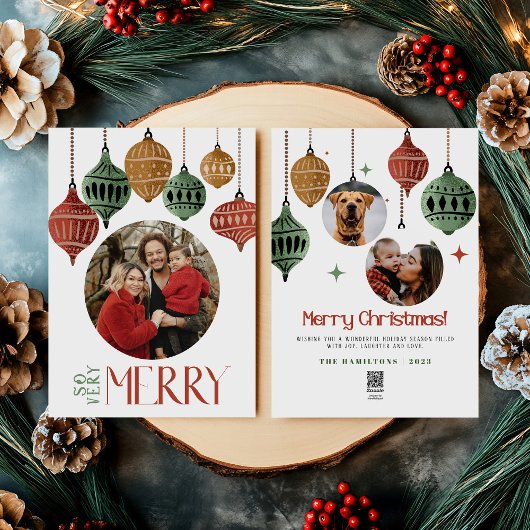 2024 Boho Zo Erg Vrolijk Kerstfeest Familie Kaart