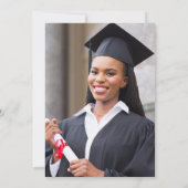 2024 Bourgogne Gold Agaat Foto Afstuderen Kaart (Achterkant)