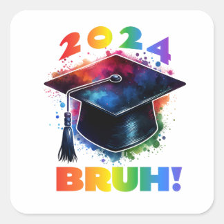 2024 Bruh! Vierkante Sticker