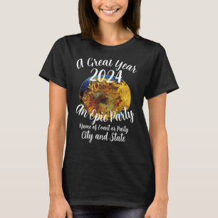2024 Bruiloftsfeest Verjaardagsvakantie Cocktail T-shirt