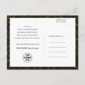 2024 Business 2 Foto Modern Goud Script Kalender Feestdagenkaart (Achterkant)