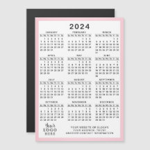 2024 Business Logo Kalender Koelkast Magnetische K