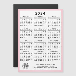 2024 Business Logo Kalender Koelkast Magnetische K