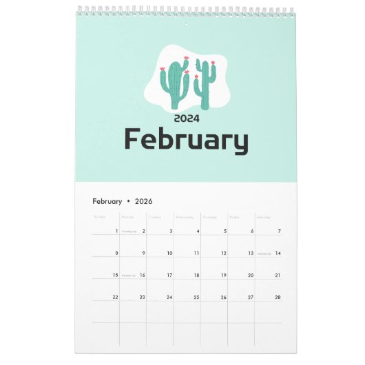 2024 Cacti Paradijs Kalender (Feb 2026)