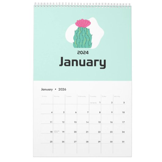 2024 Cacti Paradijs Kalender (Jan 2026)