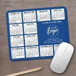 2024 Calendar - add logo, Contact Information Blue Muismat<br><div class="desc">Voeg een logo met een 2024 kalender en ruimte toe om een paar regels tekst toe te voegen. Een leuk item voor het nieuwe jaar om te gebruiken als een bedrijf giveaway.</div>