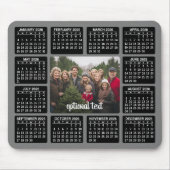 2024 Calendar with Photo in the Center Grey Muismat (Voorkant)