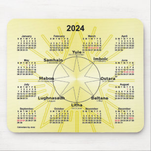 2024 Celtic Wheel of the Year Calendar by Janz Muismat