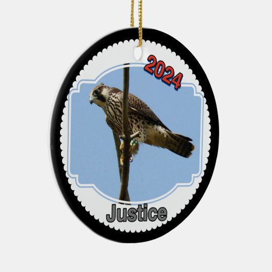 2024 Ceramic Circle Ornament Justice (Rechts)