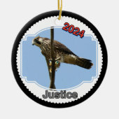 2024 Ceramic Circle Ornament Justice (Voorkant)