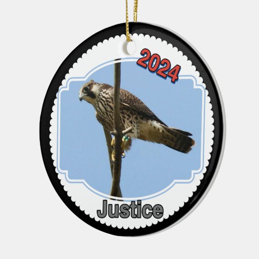 2024 Ceramic Circle Ornament Justice (Links)