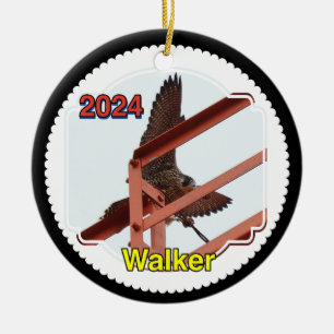 2024 Ceramic Circle Ornament Walker